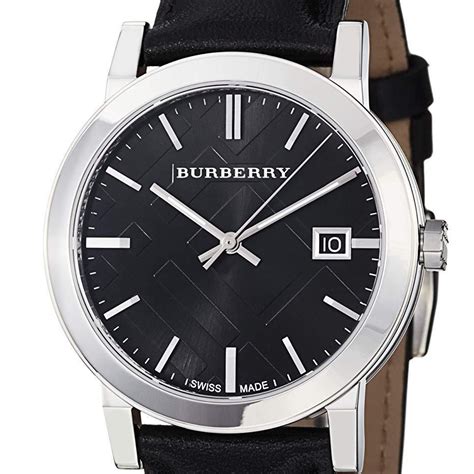 burberry bu9009 watch|Burberry City Black Dial Black Leather Men's Watch BU9009.